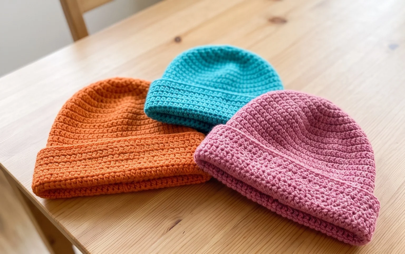 Easy Crochet Folded Cuff Beanie: Free Step-by-Step Guide