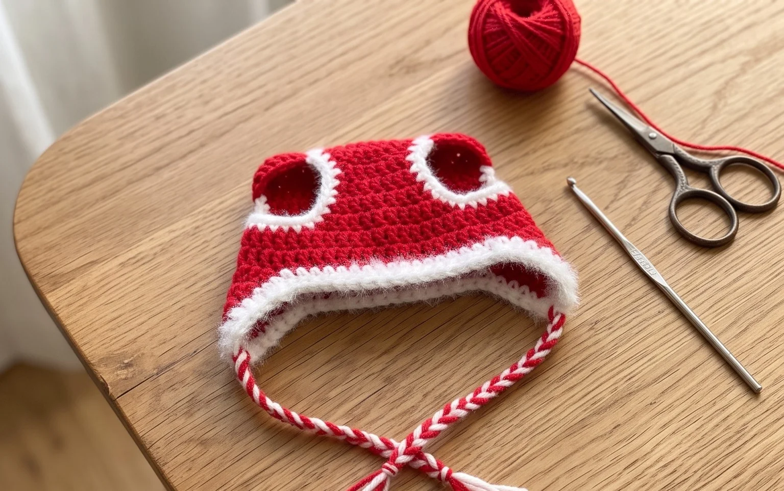 Easy Christmas Cat Hat Crochet Pattern: Step-by-Step