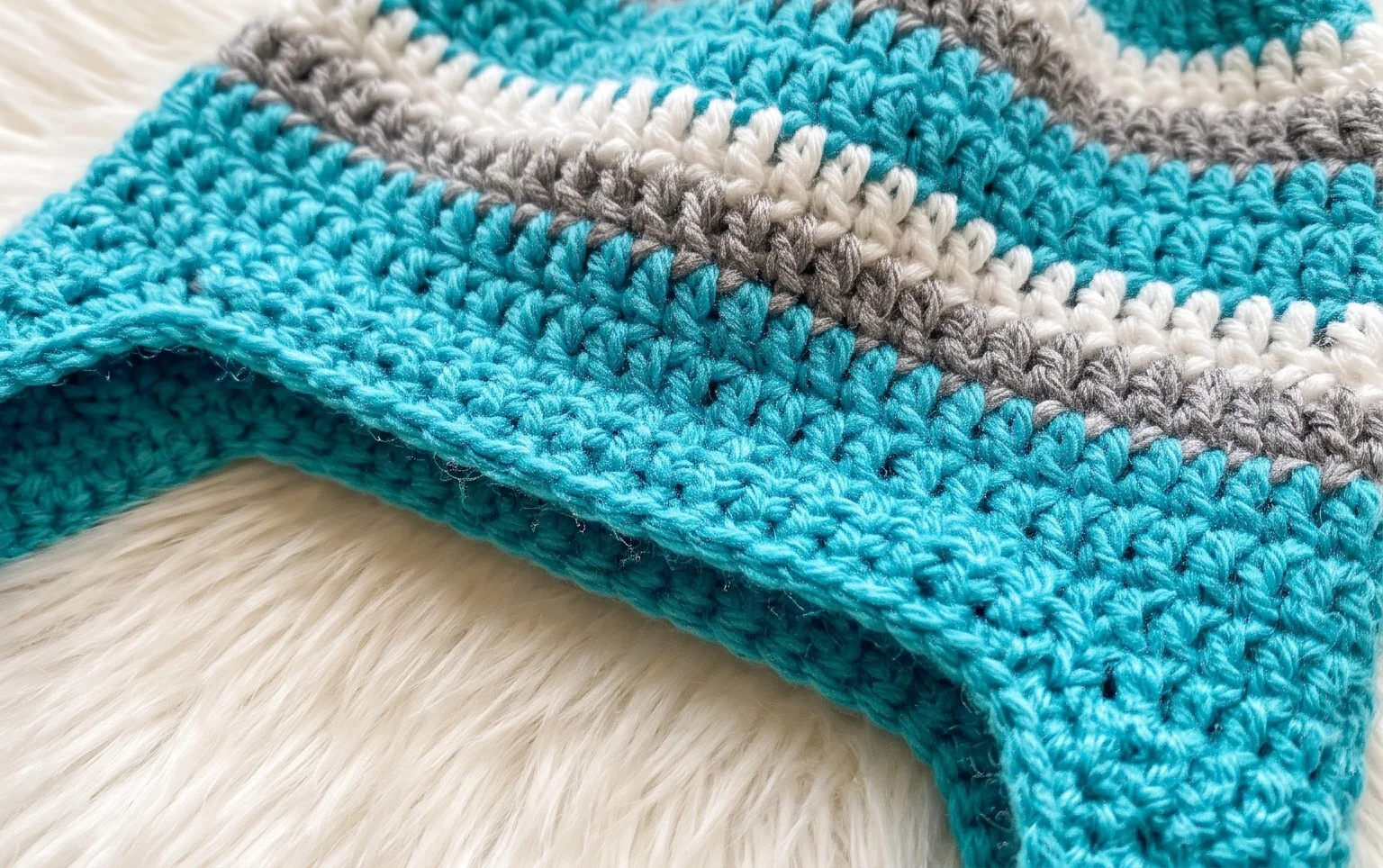 Free Earflap Beanie Crochet Pattern (7 Sizes: Adult to Baby!)