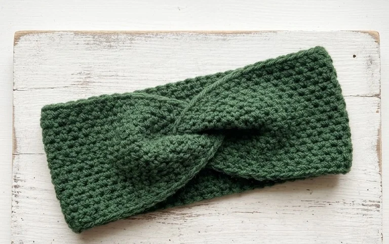 Easy Moss Stitch Ear Warmer: Free Beginner Pattern